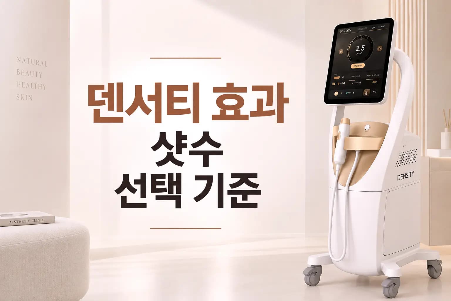 덴서티 효과와 원리, 샷수 선택 기준 및 유지기간 안내